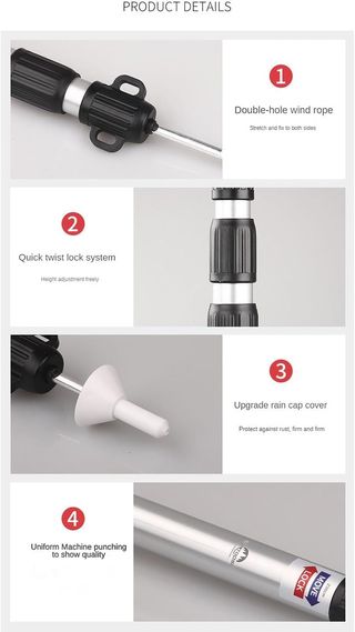 Barra telescópica para Camping