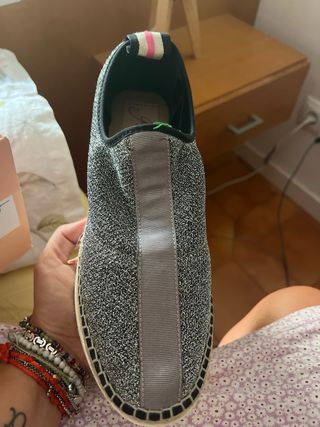 Zapatillas Plata Mujer - Talla 38