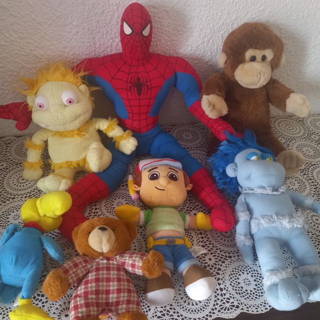 Lote de 7 peluches