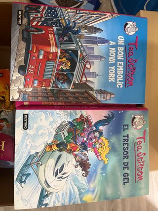 libros de Tea Stilton en Catalan y Castellano. 