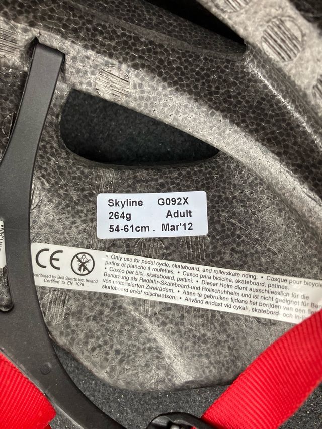 Casco bici Giro Skyline rojo-negro