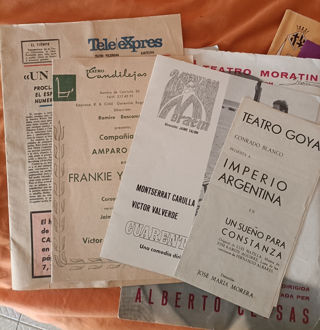 Programas teatro años 60