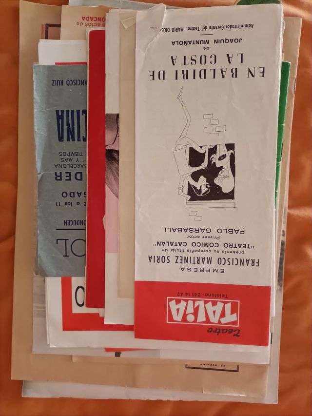 Programas teatro años 60