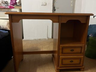 Escritorio madera pino marrón