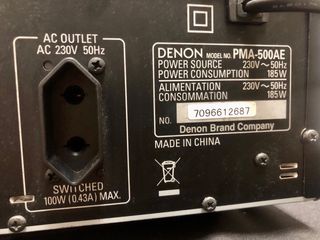 Amplificador Denon PMA-500AE Hi-Fi con Mando
