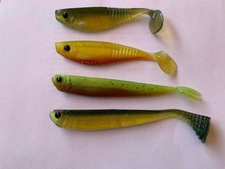 4 Señuelos de Pesca Shad