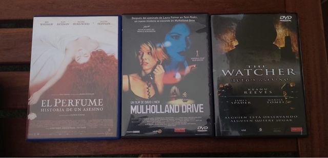 Pack 3 DVDs:Perfume, Mulholland Drive, The Watcher