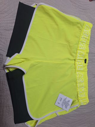 Shorts deportivos amarillos | Talla xl