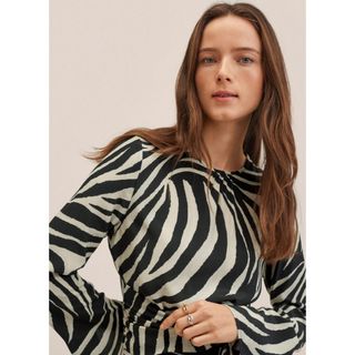 Vestido Mango Zebra