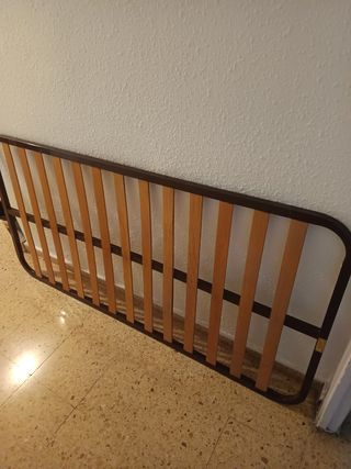 Somier 90x180 marrón - metálico