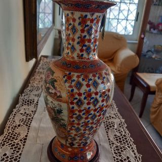 Vaso Ceramica Cinese Dipinto a Mano