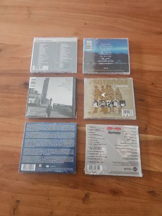 6 CDs Variados: Pop, Folk, Rock
