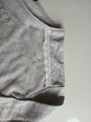 Sudadera gris in extenso talla 8