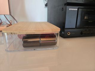 Organizador maquillaje bambú