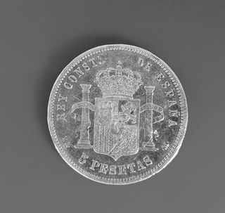 Moneda plata Alfonso XII 1878