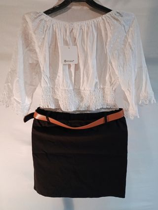 LIQUIDACIÓN: BLUSAS BLANCAS Y DORADAS. MUJER 
