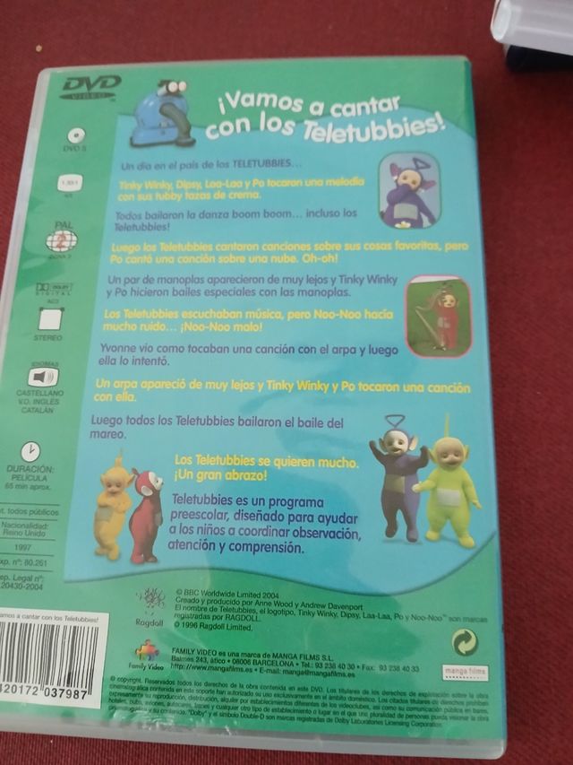 DVD Teletubbies: ¡Vamos a cantar!