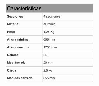Monopie Benro Trípode + Cabeza fluida S2