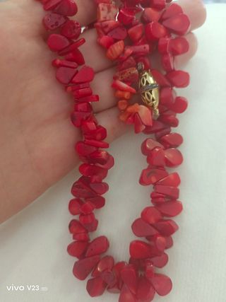 Collar Coral Rojo 67cm