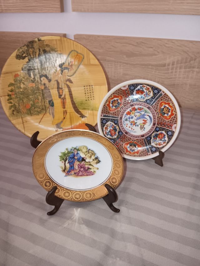 6 Platos Decorativos Vintage