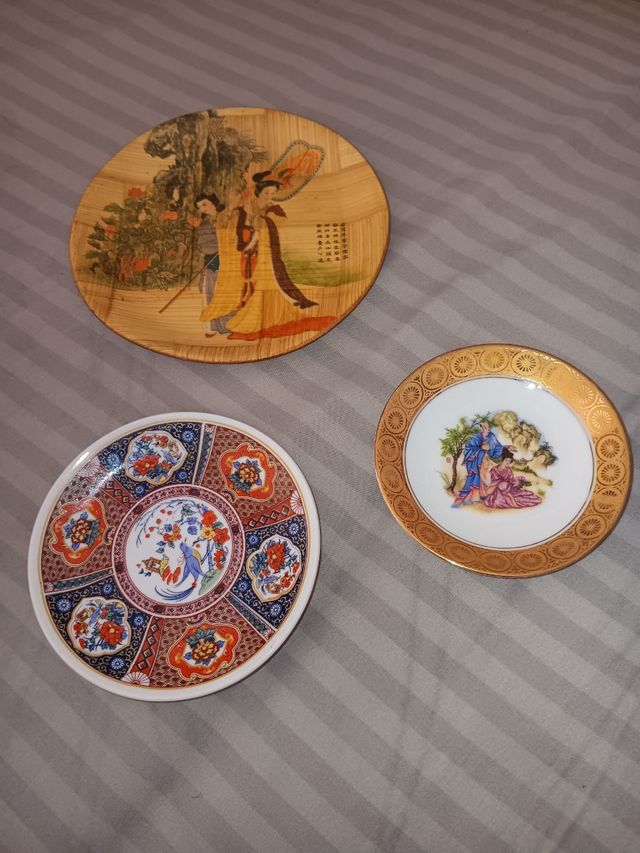 6 Platos Decorativos Vintage