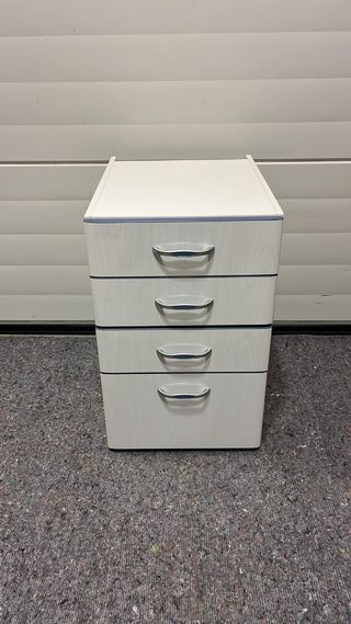 Cassettiera bianca con 4 cassetti - Cucina