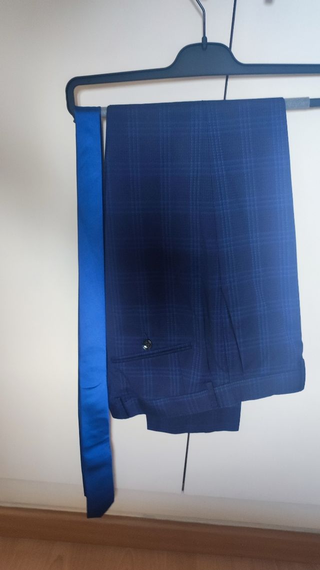 Traje completo Antony Morato azul cuadros