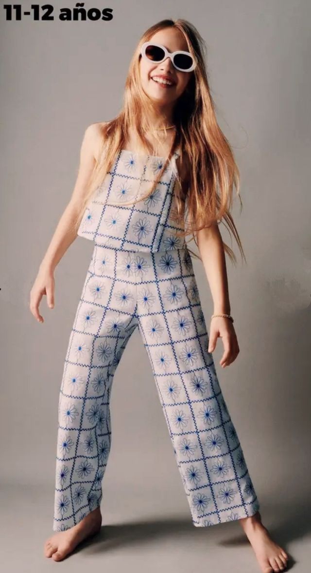 Conjunto ZARA niña algodón y lino 11-12 años