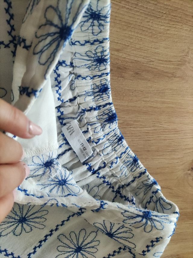 Conjunto ZARA niña algodón y lino 11-12 años