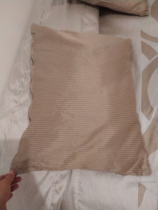 Edredón satén beige - Cama doble