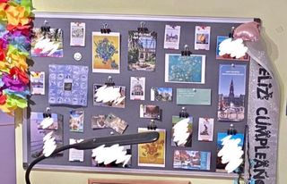 Tablón Anuncios - Corcho de Fieltro Gris