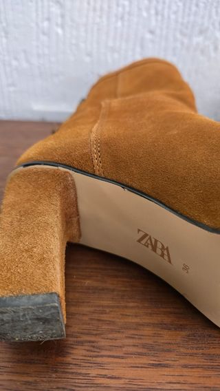 Botines Zara marrón, talla 36