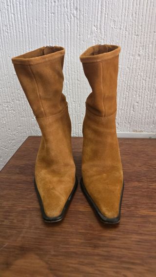 Botines Zara marrón, talla 36