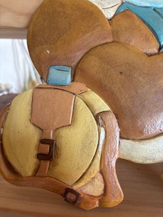 Oso explorador madera - Decoración