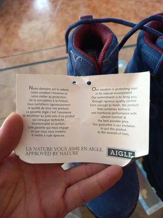 Botas Aigle montaña niño talla 33