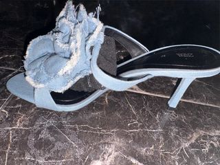 Zapatos Zara-Tacones de jean