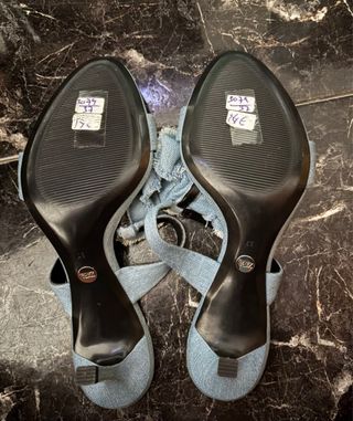 Zapatos Zara-Tacones de jean
