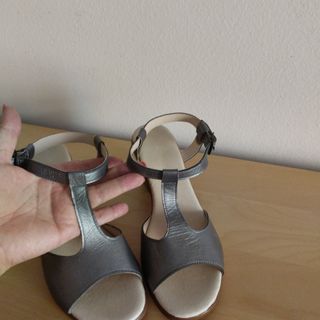 Sandalias Plata Mujer