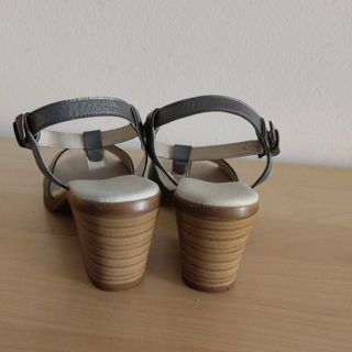 Sandalias Plata Mujer