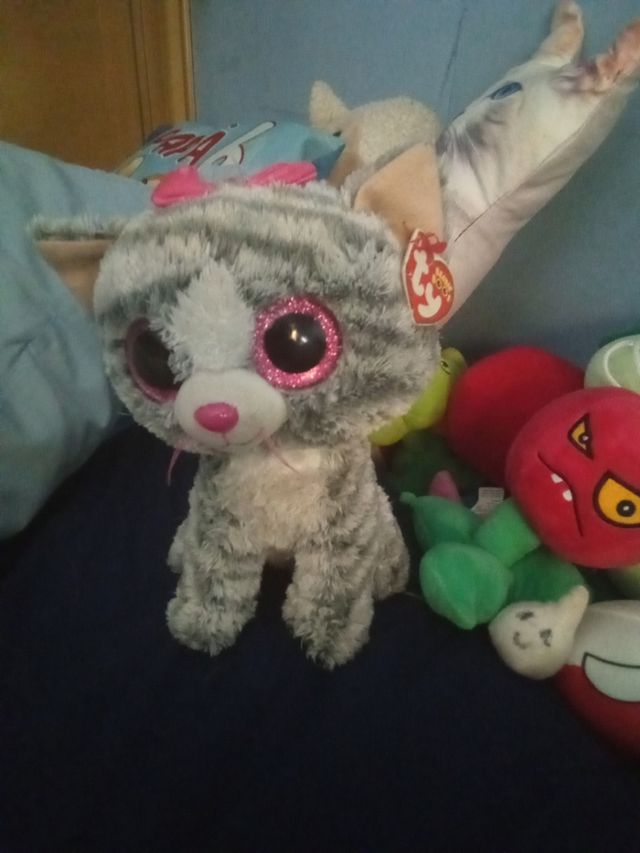 Gatto Peluche Grigio Ty Beanie Boo