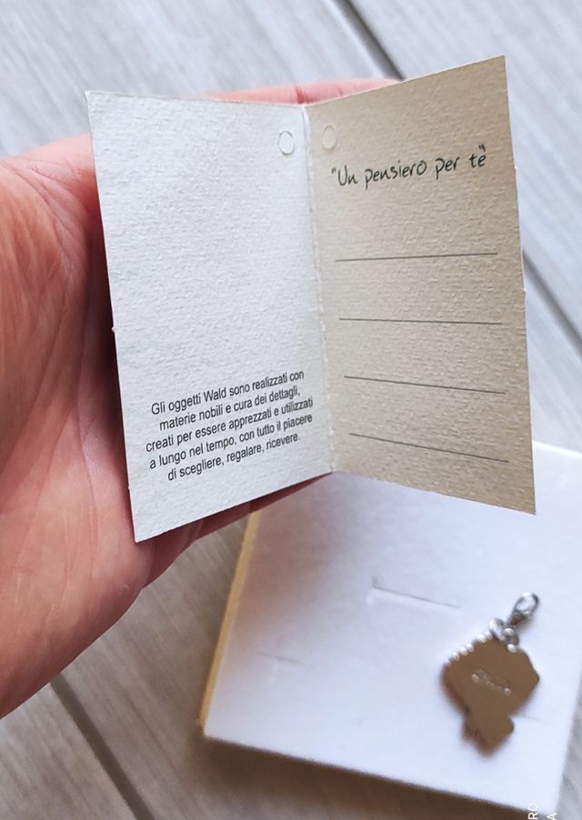 Ciondolo WALd - Bouquet Beige/Argento