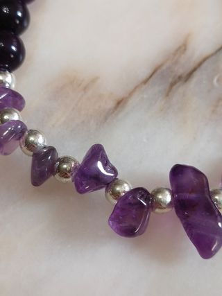 Pulsera Amatista - Negra y Morada