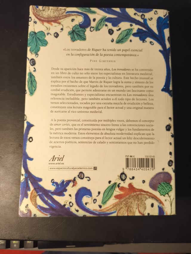 Los trovadores: Historia literaria y textos