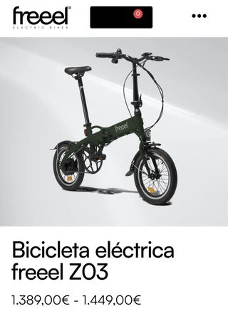 Bicicleta eléctrica Freeel plegable