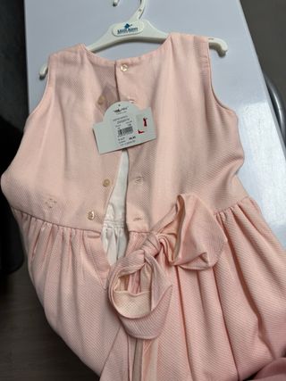 Vestido niña encaje rosa