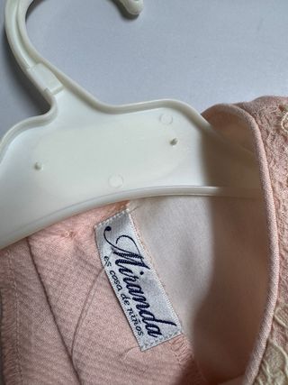 Vestido niña encaje rosa