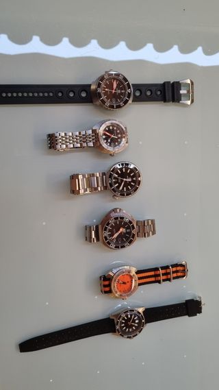 Lote 6 relojes automáticos