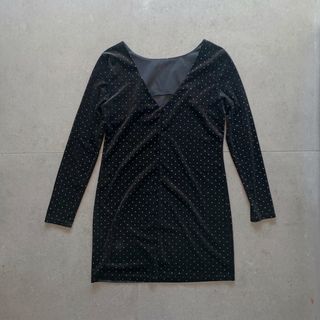 Vestido terciopelo negro Inside