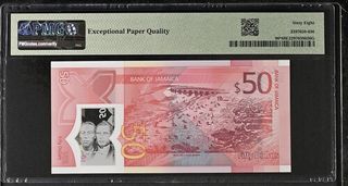 Jamaica * billete 50$ 2022 PMG 68