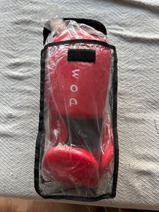 Guantes boxeo SOYM 10oz rojos regalo bandas